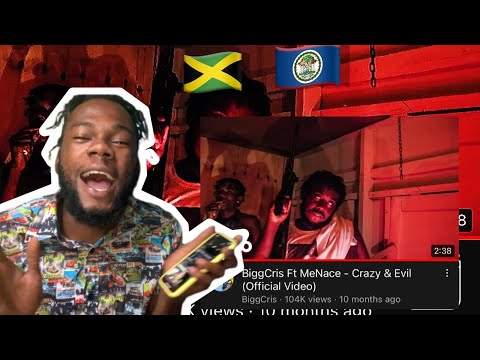 Jamaican Reacts to Belize Music!BiggCris Ft MeNace - Crazy & Evil (Official Video) Reaction