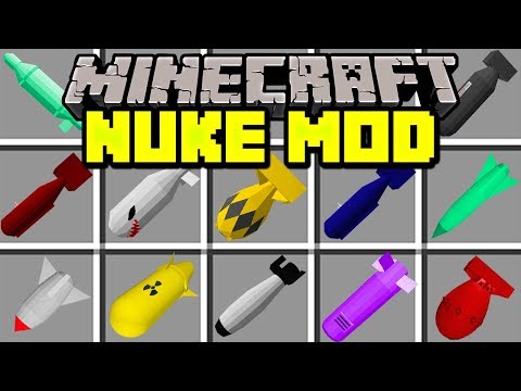 Minecraft NUKE MOD! | BUILD GIANT NUKES WITH GIANT EXPLOSIONS! | Modded Mini-Game