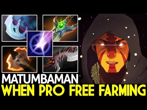 MATUMBAMAN [Anti Mage] Insane AM Free Farming Top Pro Carry 7.23 Dota 2