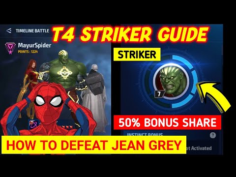 Jean Grey T4 Striker Skill Guide Marvel Future Fight | MFF HINDI INDIA