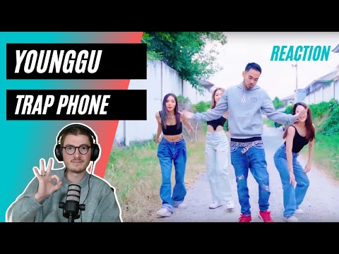 Farang (German) react to YOUNGGU - TRAP PHONE 👨🏽‍🍳💊🥦🤳🏽📞☎️ in English