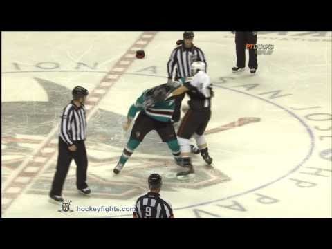 George Parros vs Frazer McLaren Oct 30, 2010 - Anaheim feed