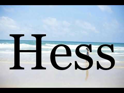 How To Pronounce Hess🌈🌈🌈🌈🌈🌈Pronunciation Of Hess