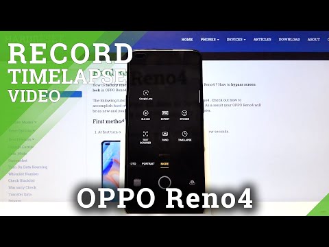 How to Record Timelapse Video in OPPO Reno4 – Manage Camera Options