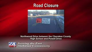 Road Closing in Cherokee County