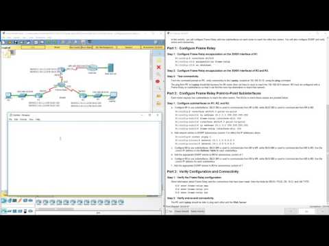 Lab 4.2.2.6 Packet Tracer - Configuring Frame Relay Point-to-Point Subinterfaces