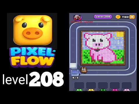 Pixel Flow Level 208 Walkthrough