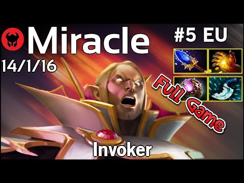 Miracle [Liquid] plays Invoker!!! Dota 2 Full Game 7.22