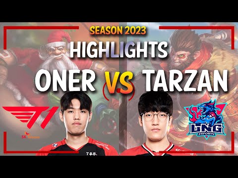 T1 Oner vs LNG Tarzan - HIGHLIGHTS - Oner GRAGAS vs WUKONG - KR Ranked