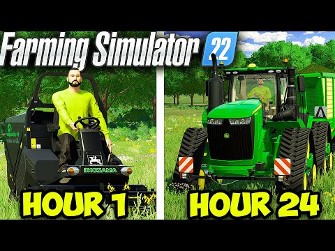 MEGA Challenge from $0 on FLAT MAP #1 | Farming Simulator 2022 timelapse