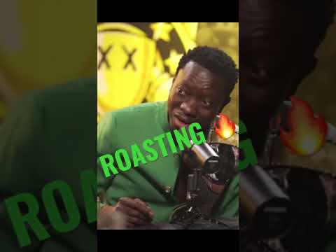 Michael Blackson roasts his self on being black. #drinkchamps #michaelblackson #podcast