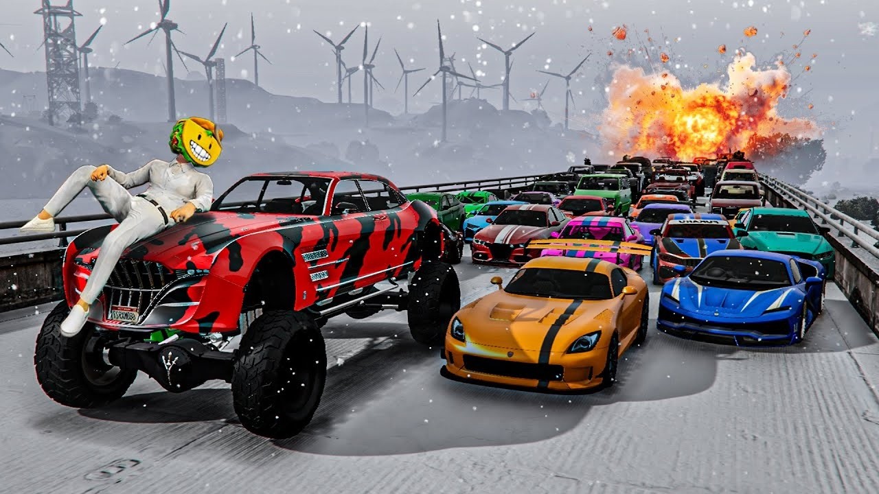EL ÚLTIMO EXPLOTA CON COCHES ALEATORIOS! ME DUERMO!! - GTA 5 ONLINE