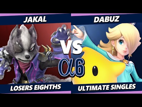 Alpha 6  Top 8 - Jakal (Wolf) Vs. Dabuz (Rosalina & Luma) Smash Ultimate - SSBU