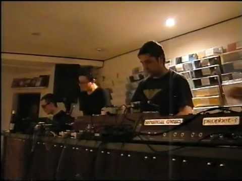 Pluxus live at Smallfish Record shop, London.