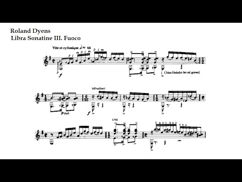 Roland Dyens. Libra Sonatine, Fuoco