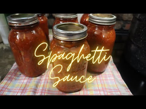 Canning Homemade Chunky Spaghetti Sauce
