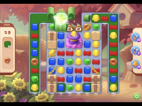 HomeScapes Level 4109 no boosters (15 moves)