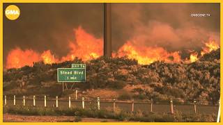 Nevada wildfire emergency forces mass evacuation