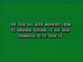 This Film Has Been Modified From Its Original Version VHS
