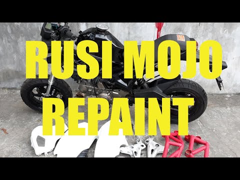 RUSI Mojo Restoration Part 6: Repainting using Samurai Spray Paint (Episode 1)