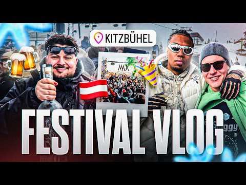 FESTIVAL IM REICHSTEN SKI GEBIET DER WELT!🍾🎉 Kitzbühel CRASHOUT Vlog (Malle Level..)😂⛷️