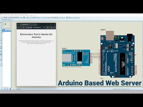 How to create Arduino Web Server in Proteus | ENC28J60 Ethernet Module Simulation