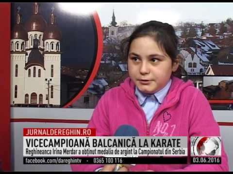 VICECAMPIOANĂ BALCANICĂ LA KARATE(2016 06 03)