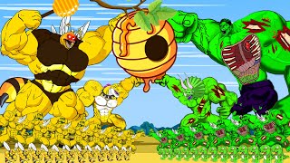 THE BEES VS HULK, Dinosaurs: Stealing Honey In The Garden-Monsters Ranked From Weakest To Strongest?