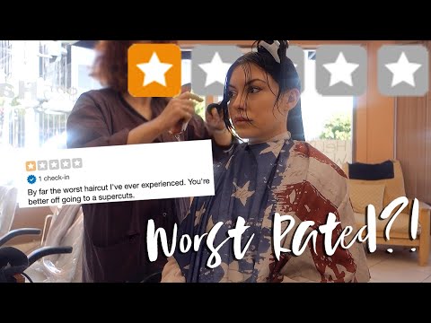 GETTING A HAIRCUT AT THE WORST RATED HAIR SALON IN MY...