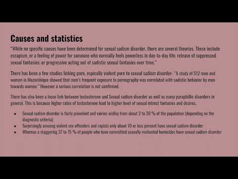 Sexual Sadism Disorder