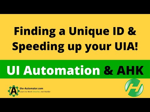 How to find a Unique ID for your automation & speed up your code❗