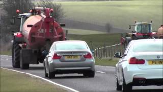 preview picture of video 'Slurry in a Hurry with Massey Ferguson Tractors March 2015'