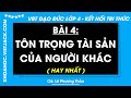 Vở bài tập Đạo đức Lớp 4 Bài 4: Tôn trọng tài sản của người khác