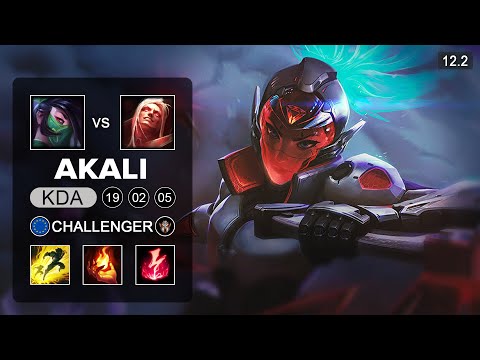 Akali Mid vs Vladimir - EUW Challenger - Season 12 Patch 12.2