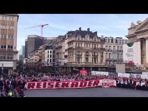Union Berlin in Brussels today 👏👊 #shorts #unionberlin #brussels #football