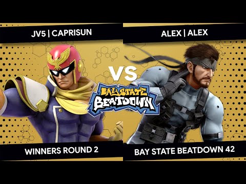 Bay State Beatdown 42 - JV5 | Caprisun (Captain Falcon) vs Alex | Alex (Snake) - Winners Round 2