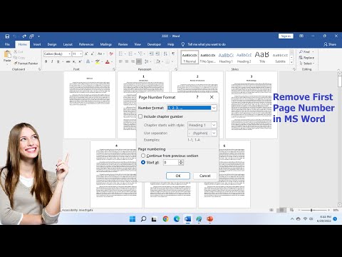 How to Hide/Remove First Page Number in MS Word Doc Easy