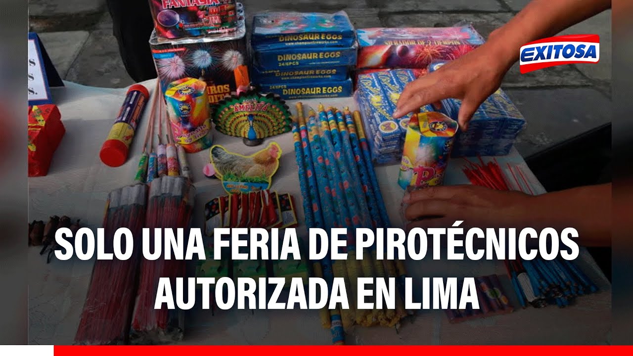 🔴🔵 Venta de pirotécnicos: Solo UNA FERIA ESTÁ AUTORIZADA en Lima, afirma Sucamec