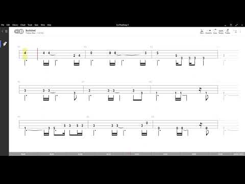 Scrivimi ( Nino Buonocore ) ,Tablatura e base Senza Basso - Backing bass track-NO BASS