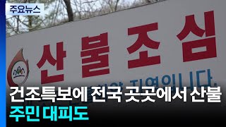 건조특보에 전국 곳곳에서 산불...주민 대피도 / YTN