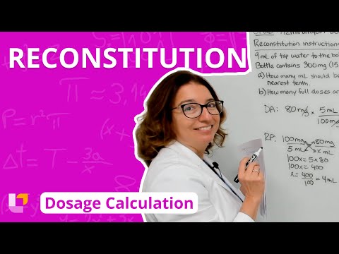 Reconstitution - Dosage Calculation for Nursing Students | @LevelUpRN