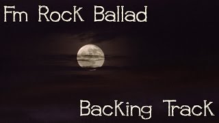 Slow Rock Ballad Electric Guitar Backing Track Fm