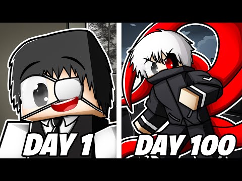 I Survived 100 Days In TOKYO GHOUL Minecraft... This is what happened.