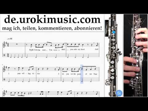 Oboe Lernen Pink - Just Give Me A Reason Teil#2 Oboenunterricht Noten Schule Lied Lehrer Klasse