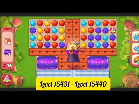 Gardenscapes ( Level 15431 - Level 15440 ) - All Puzzles - Gameplay - YouTube