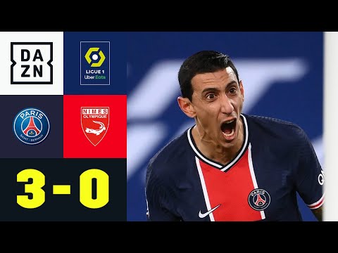 Di Maria dreht auf! Paris jagt Lyon und Lille: PSG - Nimes 3:0 | Ligue 1 | DAZN