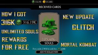 This GLITCH Gave Me 316K SOULS For FREE. How i got Unlimited Souls Rewards In MK Mobile New Update.