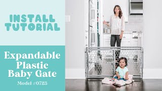 Expandable Plastic Baby Gate | Install Tutorial