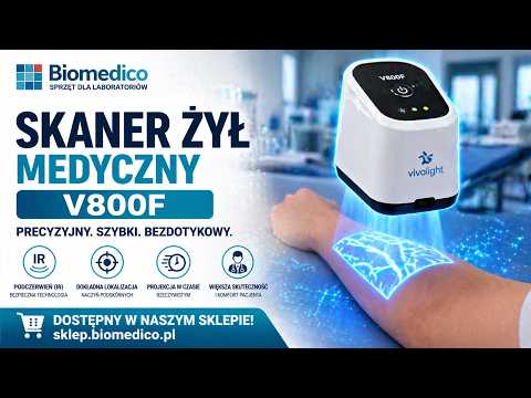 Film produktu Vivolight V800F – skaner, precyzyjny wykrywacz żył na podczerwień