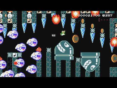 ♪ Calamari Inkantation ♪ Run ! 【Y+🡒】 by あっきくん(´ ∀`) - Super Mario Maker 2 - No Commentary 1by